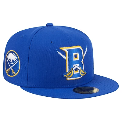 Men's New Era  Royal Buffalo Sabres Deceptor 59FIFTY Fitted Hat