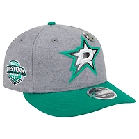 Men's New Era  Kelly Green/Green Dallas Stars Wool Pin Low Profile 9FIFTY Snapback Hat