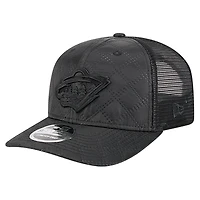 Men's New Era  Black Minnesota Wild Quilted Nylon 9SEVENTY Adjustable Trucker Hat