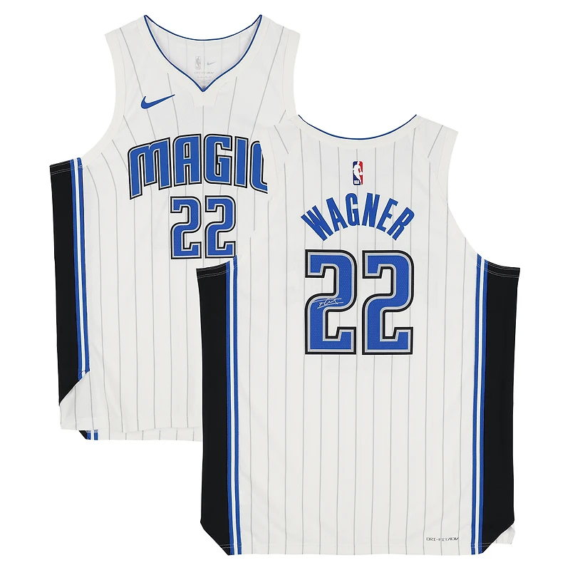 Franz Wagner Orlando Magic Autographed White Nike Association Edition Authentic Jersey