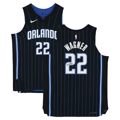 Franz Wagner Orlando Magic Autographed Black Nike Icon Edition Authentic Jersey