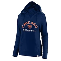 Women's '47 Navy Chicago Bears Plus Size Whirlwind Naomi Hoodie