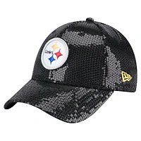 Women's New Era  Black Pittsburgh Steelers Sequin 9FORTY Adjustable Hat