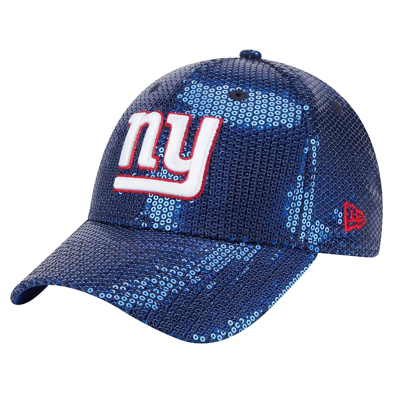 Women's New Era  Royal New York Giants Sequin 9FORTY Adjustable Hat