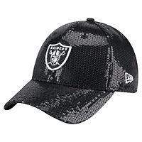 Women's New Era  Black Las Vegas Raiders Sequin 9FORTY Adjustable Hat