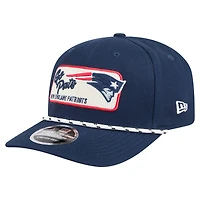 Men's New Era Navy New England Patriots Chant 9SEVENTY Stretch-Snap Hat