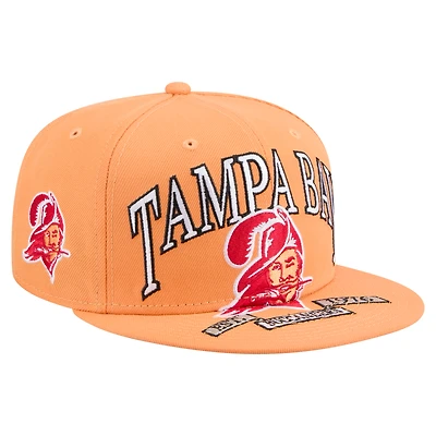 Men's New Era Orange Tampa Bay Buccaneers Throwback Oversized 59FIFTY Fitted Hat