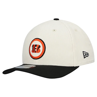 Men's New Era  Stone Cincinnati Bengals  Loyal Corduroy 9SEVENTY Adjustable Hat