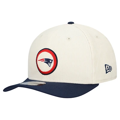 Men's New Era Stone New England Patriots Loyal Corduroy 9SEVENTY Adjustable Hat