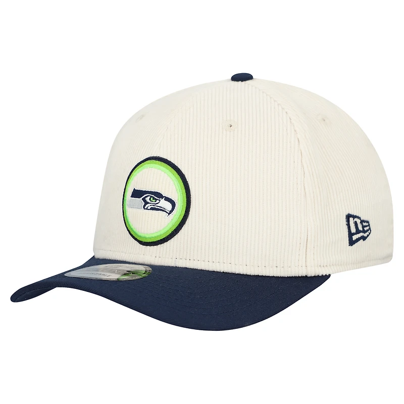 Men's New Era  Stone Seattle Seahawks  Loyal Corduroy 9SEVENTY Adjustable Hat