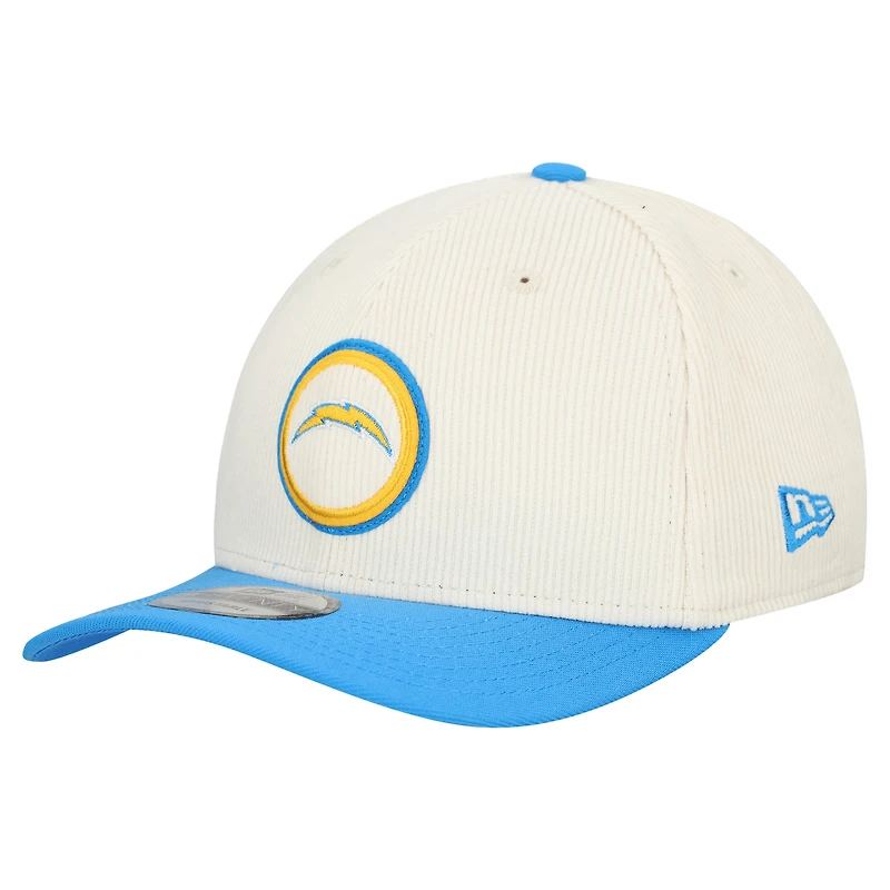 Men's New Era  Stone Los Angeles Chargers  Loyal Corduroy 9SEVENTY Adjustable Hat