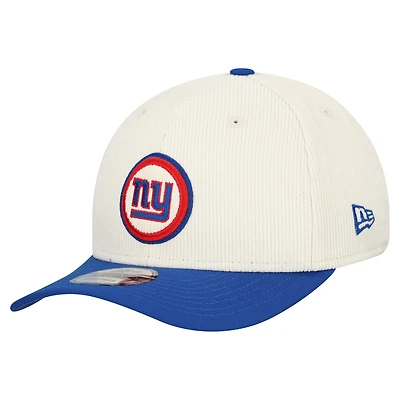 Men's New Era Stone New York Giants Loyal Corduroy 9SEVENTY Adjustable Hat