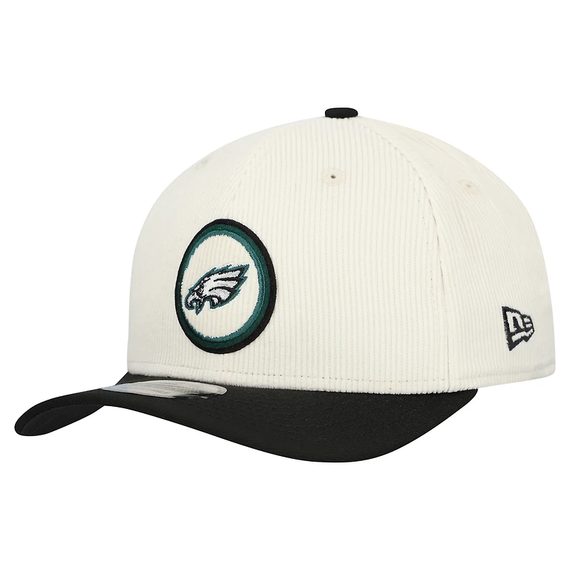 Men's New Era Stone Philadelphia Eagles Loyal Corduroy 9SEVENTY Adjustable Hat