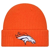 Men's New Era  Orange Denver Broncos Waffle Cuffed Knit Hat