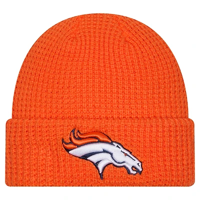 Men's New Era  Orange Denver Broncos Waffle Cuffed Knit Hat