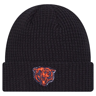 Men's New Era  Navy Chicago Bears Waffle Cuffed Knit Hat