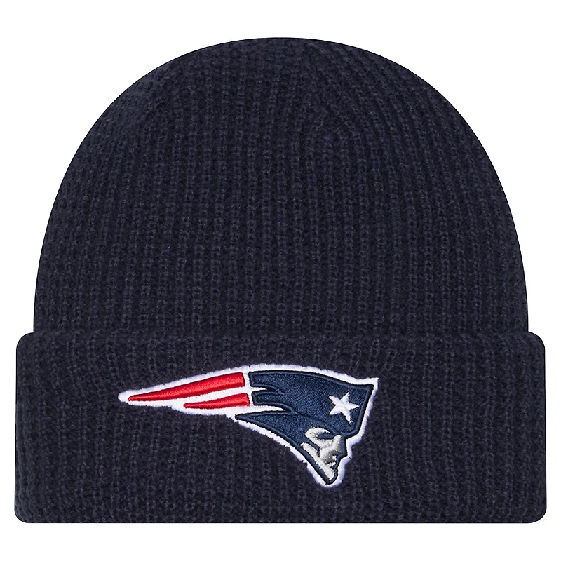 Men's New Era Navy New England Patriots Waffle Cuffed Knit Hat
