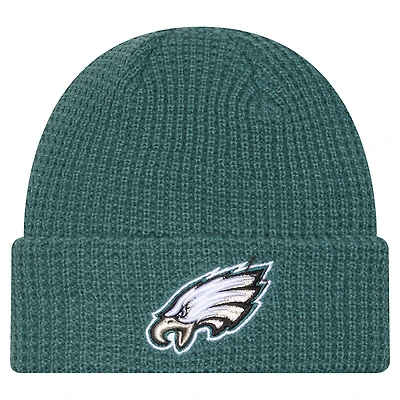 Men's New Era  Midnight Green Philadelphia Eagles Waffle Cuffed Knit Hat