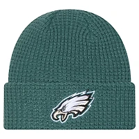 Men's New Era  Midnight Green Philadelphia Eagles Waffle Cuffed Knit Hat