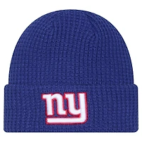 Men's New Era  Royal New York Giants Waffle Cuffed Knit Hat