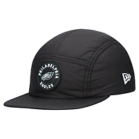 Men's New Era  Black Philadelphia Eagles Quilted Camper Adjustable Hat