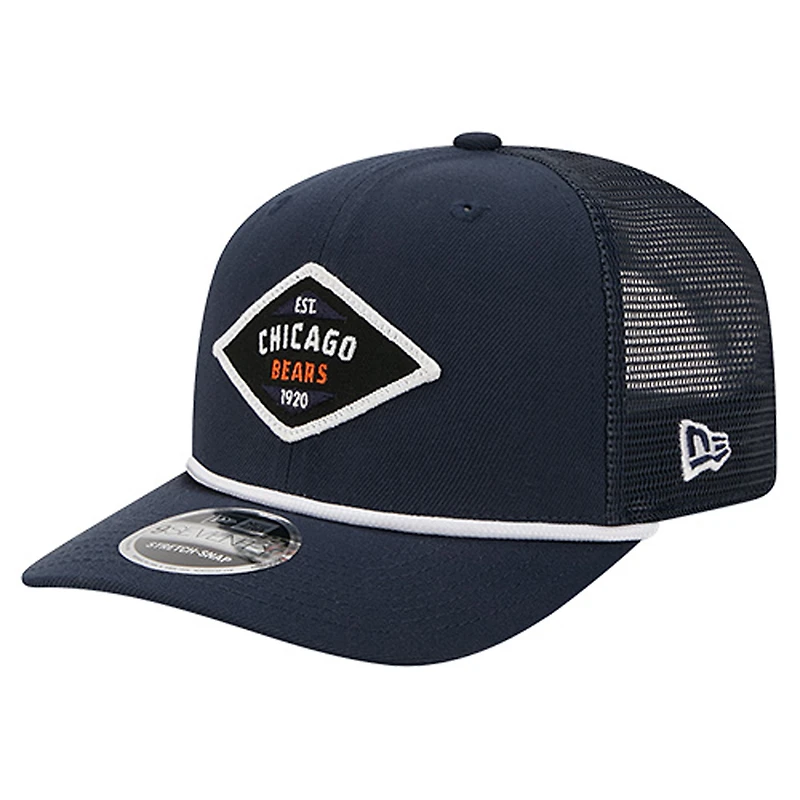 Men's New Era  Navy Chicago Bears Team 9SEVENTY Adjustable Hat