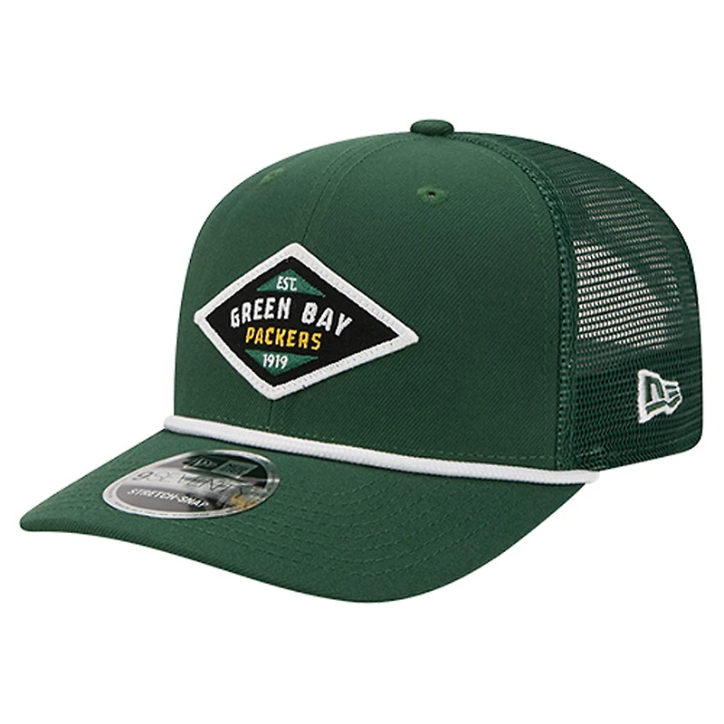 Men's New Era  Green Green Bay Packers Team 9SEVENTY Adjustable Hat