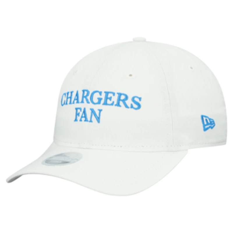 Women's New Era White Los Angeles Chargers Team Fan 9TWENTY Adjustable Hat