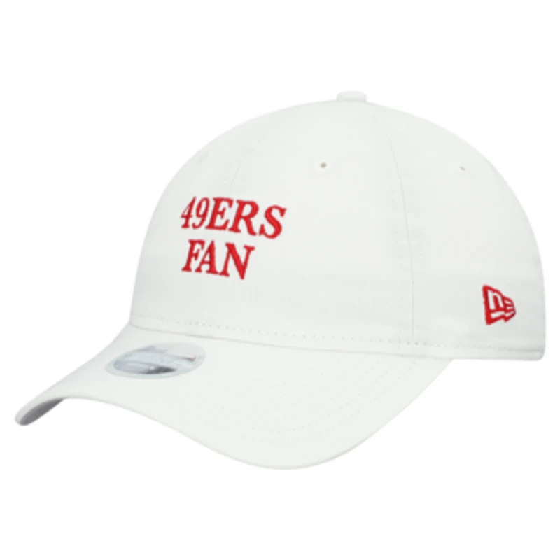 Women's New Era White San Francisco 49ers Team Fan 9TWENTY Adjustable Hat