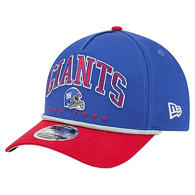 Men's New Era  Royal New York Giants  Arch 9FORTY A-Frame Adjustable Hat