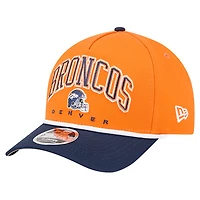 Men's New Era  Orange Denver Broncos  Arch 9FORTY A-Frame Adjustable Hat