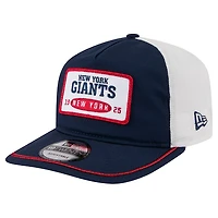 Men's New Era Navy/White New York Giants Patch 19TWENTY Adjustable Hat