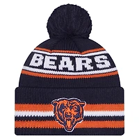 Men's New Era Navy Chicago Bears Classic Cuffed Knit Hat with Pom