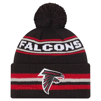 Men's New Era Black Atlanta Falcons Classic Cuffed Knit Hat with Pom