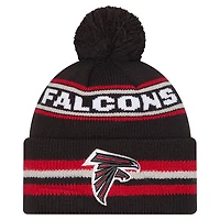 Men's New Era Black Atlanta Falcons Classic Cuffed Knit Hat with Pom