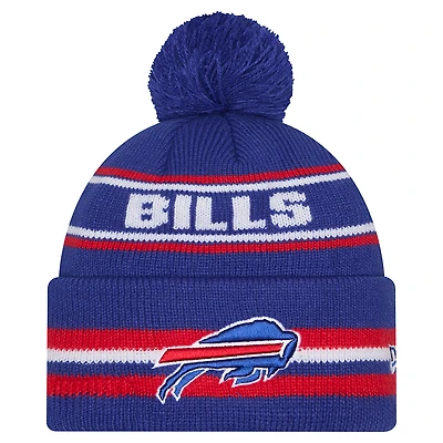 Men's New Era Royal Buffalo Bills Classic Cuffed Knit Hat with Pom