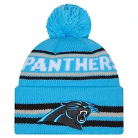 Men's New Era Blue Carolina Panthers Classic Cuffed Knit Hat with Pom
