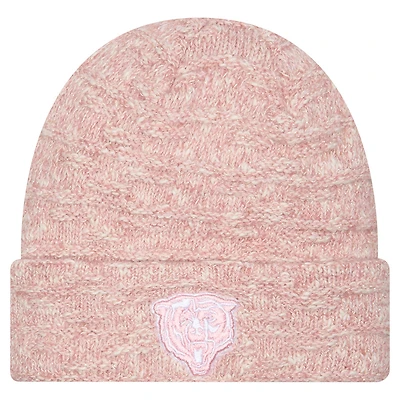 Women's New Era Pink Chicago Bears Metallic Cuffed Knit Hat