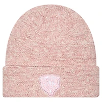 Women's New Era Pink Chicago Bears Metallic Cuffed Knit Hat