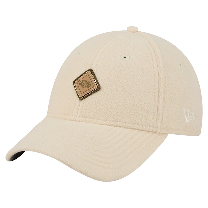 Women's New Era Cream San Francisco 49ers Comfy 9FORTY Adjustable Hat