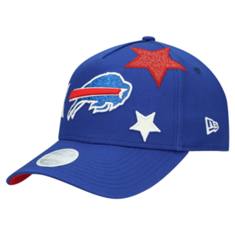 Women's New Era  Royal Buffalo Bills  Stardom A-Frame 9FORTY Adjustable Hat
