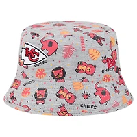 Infant New Era  Gray Kansas City Chiefs Animal Bucket Hat