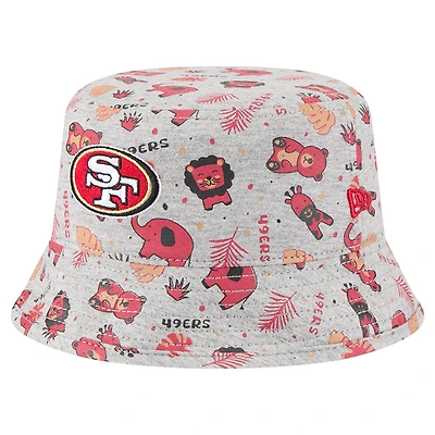 Infant New Era  Gray San Francisco 49ers Animal Bucket Hat