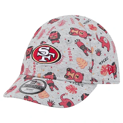 Infant New Era  Gray San Francisco 49ers Animal 9TWENTY Adjustable Hat