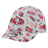 Infant New Era  Gray San Francisco 49ers Animal 9TWENTY Adjustable Hat