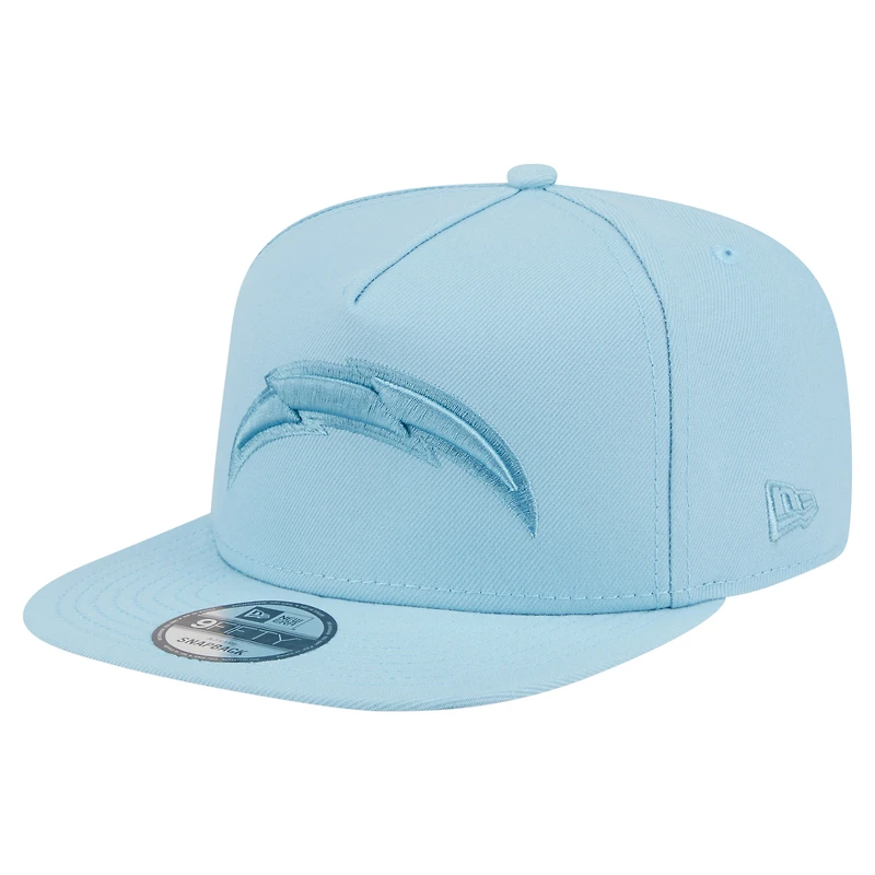 Men's New Era  Light Blue Los Angeles Chargers Color Pack A-Frame 9FIFTY Snapback Hat