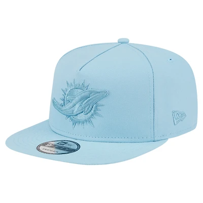 Men's New Era  Light Blue Miami Dolphins Color Pack A-Frame 9FIFTY Snapback Hat
