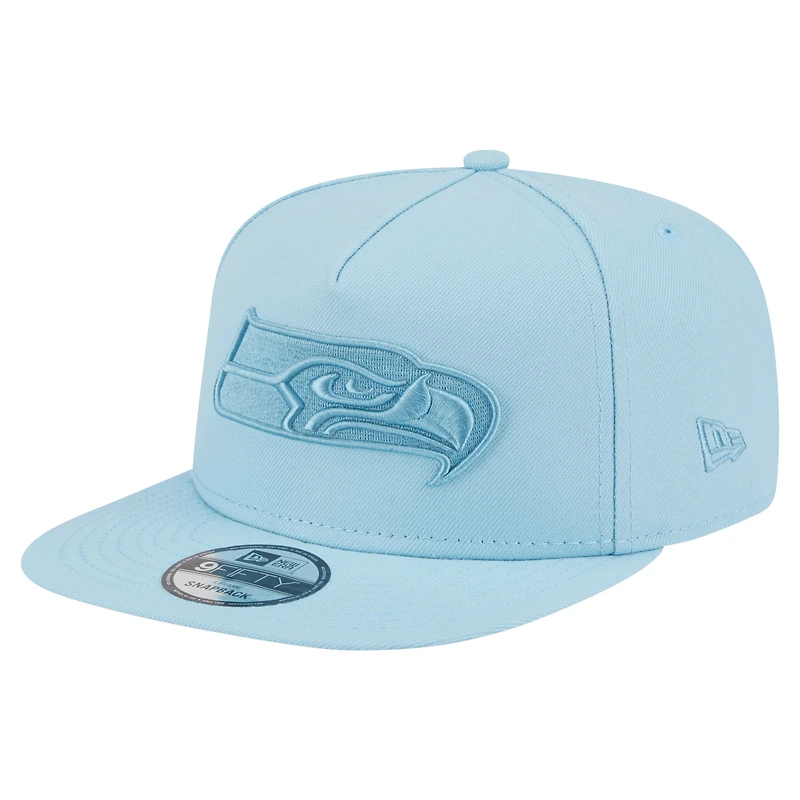 Men's New Era  Light Blue Seattle Seahawks Color Pack A-Frame 9FIFTY Snapback Hat