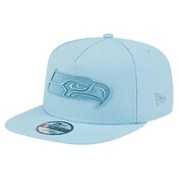 Men's New Era  Light Blue Seattle Seahawks Color Pack A-Frame 9FIFTY Snapback Hat