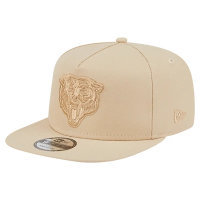 Men's New Era Light Beige Chicago Bears Color Pack A-Frame 9FIFTY Snapback Hat